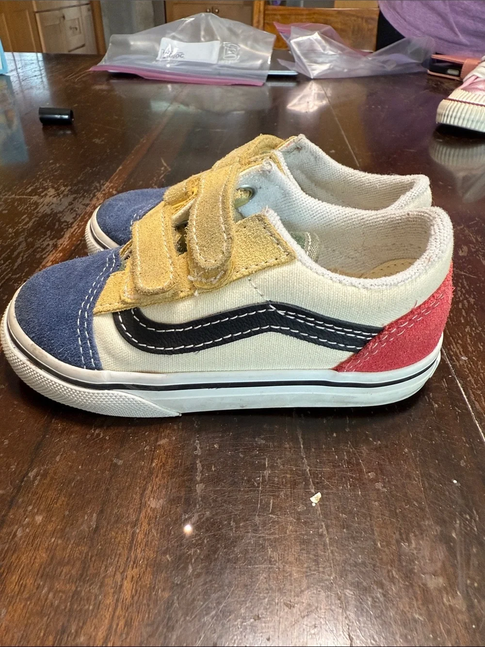 Used multi color Vans toddler size 7.5